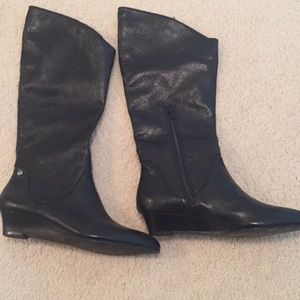Calvin Klein Black boots half zipper Size 7.5